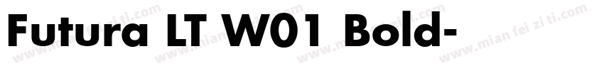 Futura LT W01 Bold字体转换